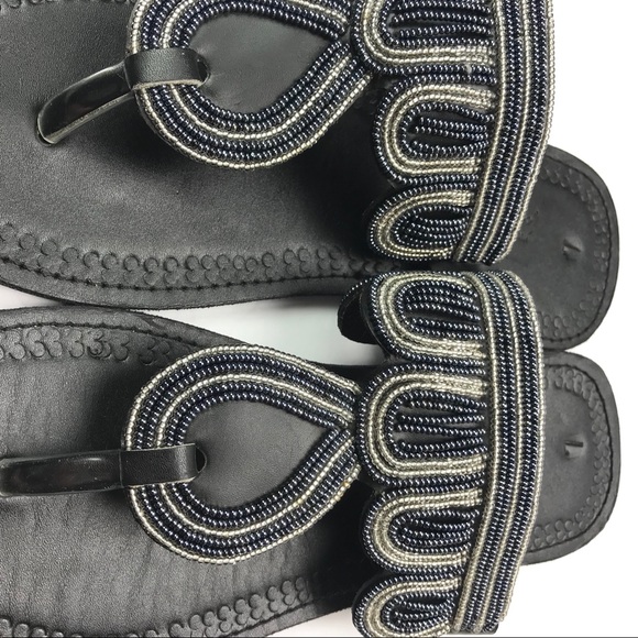 Her Best Foot Forward | Beaded Flip Flop Sandal 7 - Picture 5 of 6